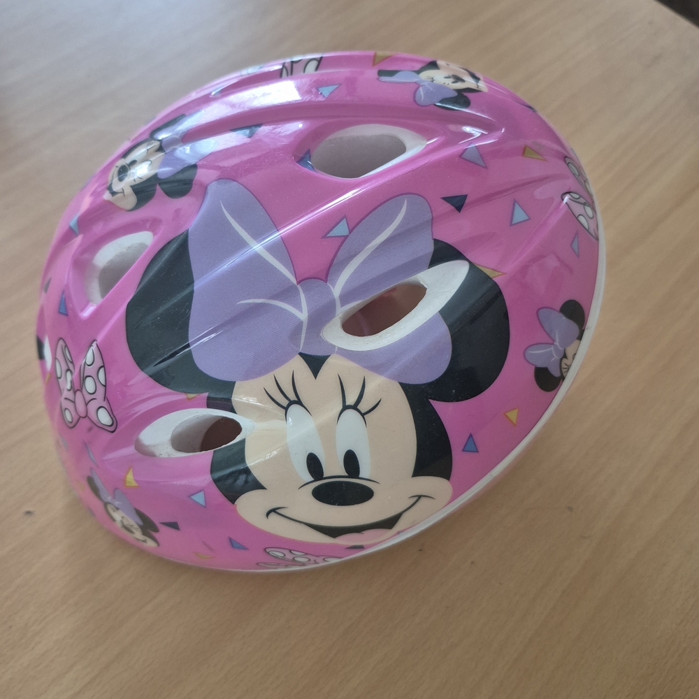 Disney Minnie Mouse Pink and Purple Kids Helmet